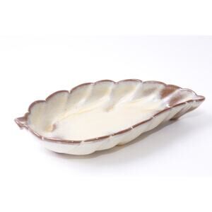 Frankoma 225, Bowl, Leaf Dish, Brown, Pottery, Ceramic, Kitchen, Serving, Home